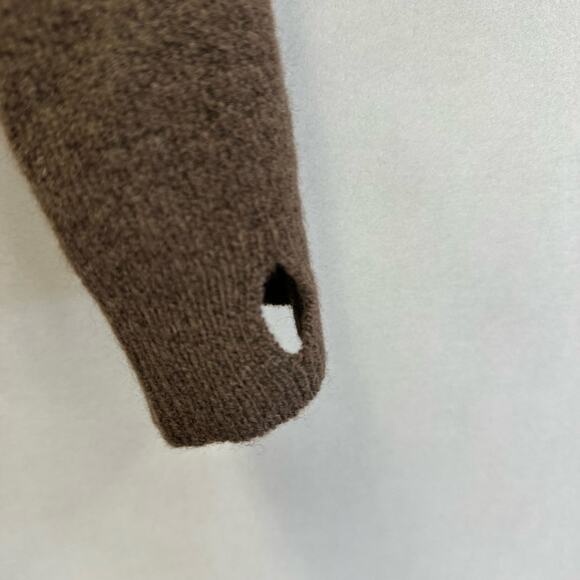 Zara wool/yak brown button gap front cardigan sweater Size Extra Large New NWT - Picture 12 of 16